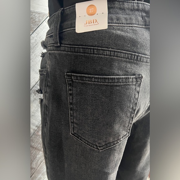 JBD  DOWNTOWN CROP BUTTON EXPOSED JEANS SIZE 27 - Picture 11 of 15